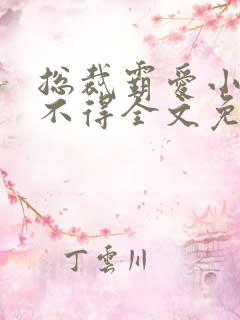 总裁霸爱小妻惹不得全文免费阅读