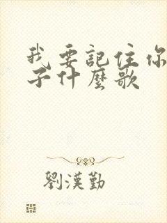 我要记住你的样子什么歌