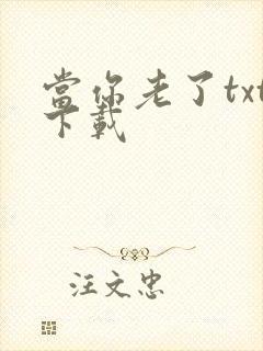 当你老了txt下载