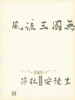 风流三国无弹窗