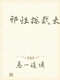 邪性总裁太难缠