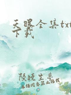 天眼全集txt下载