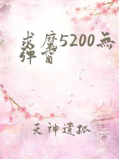 求魔5200无弹窗