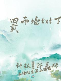 四面墙txt下载
