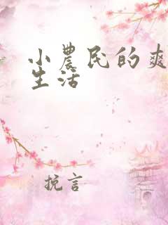 小农民的爽歪歪生活