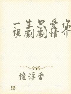 一生只爱你 电视剧剧情介绍