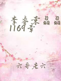 李睿袁晶晶全集1169章