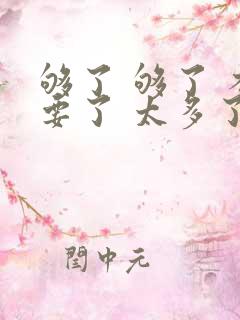 够了 够了 不要了 太多了