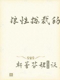 狼性总裁的尤物