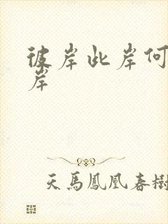 彼岸此岸何处是岸