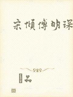 宋倾傅明琛小说