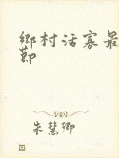 乡村活寡最新章节