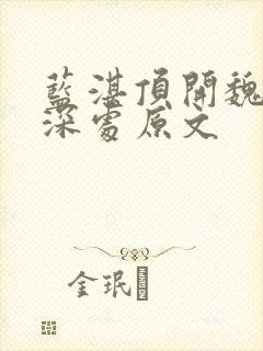 蓝湛顶开魏婴的深处原文