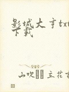 影城大亨txt下载