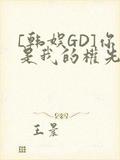 [韩娱GD]你是我的权先生