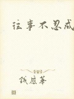 往事不忍成历史