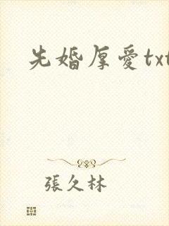 先婚厚爱txt