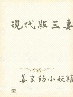 现代版三妻四妾