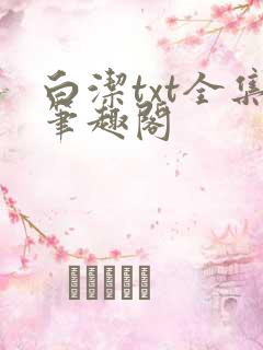 白洁txt全集笔趣阁