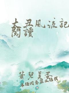 大丑风流记在线阅读