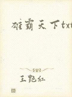 雄霸天下txt