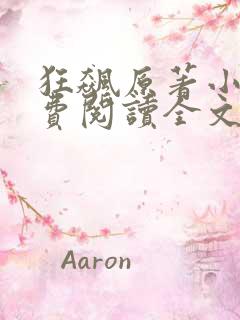 狂飙原著小说免费阅读全文