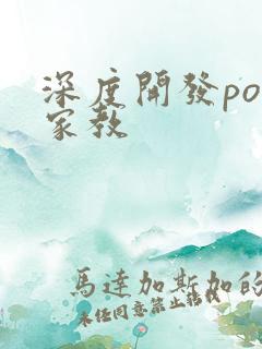 深度开发pop家教