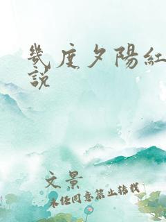 几度夕阳红 小说