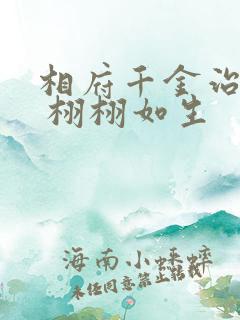 相府千金治病记 栩栩如生