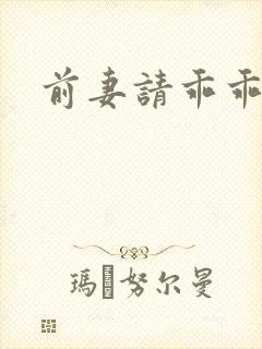 前妻请乖乖就范