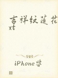 吉祥纹莲花楼txt