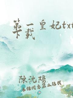 第一皇妃txt下载