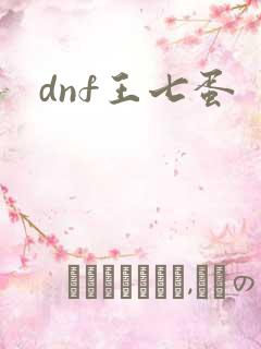 dnf王七蛋