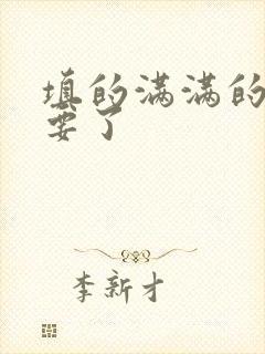 填的满满的 不要了