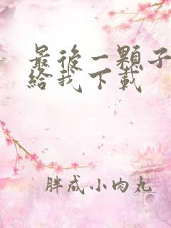 最后一颗子弹留给我下载