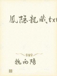 凤隐龙藏txt