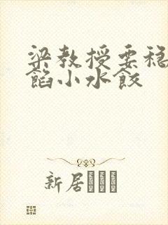 梁教授要稳住肉馅小水饺