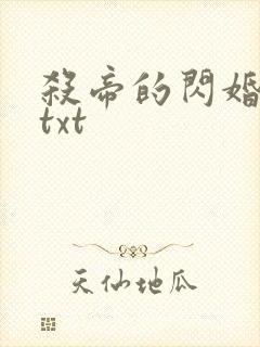 杀帝的闪婚爱人txt