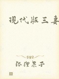 现代版三妻四妾