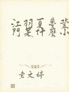 江羽夏梦莹神谕门是什么小说