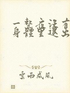 一整夜没有从你身体里退出来