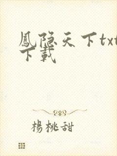 凤隐天下txt下载