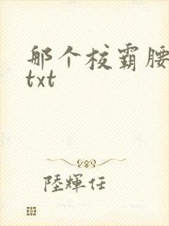 那个校霸腰好软txt