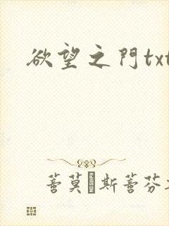 欲望之门txt