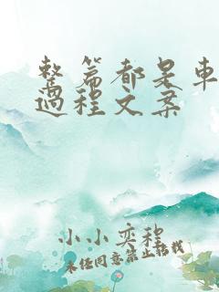 整篇都是车的肉过程文案