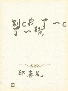 别c我了～c烂了～啊