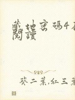 藏地密码4在线阅读