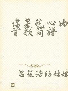 你是我心内的一首歌简谱