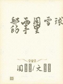 那两团雪球在他的手里