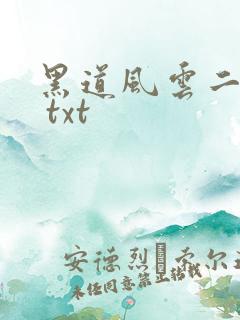 黑道风云二十年 txt